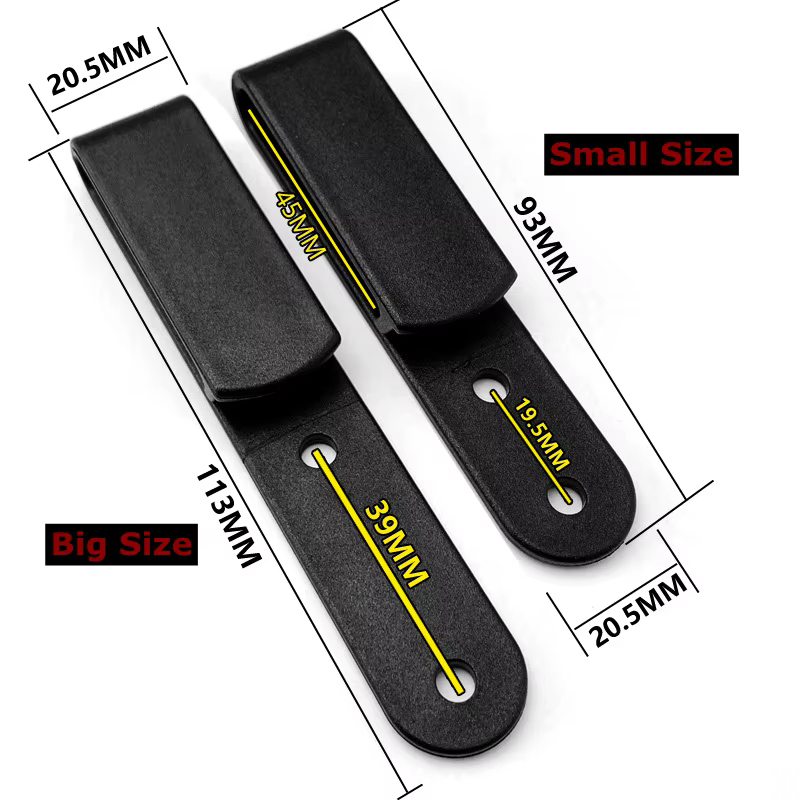 Funda táctica Kydex IWB acero inoxidable con clip para cuchillo - imagen 3