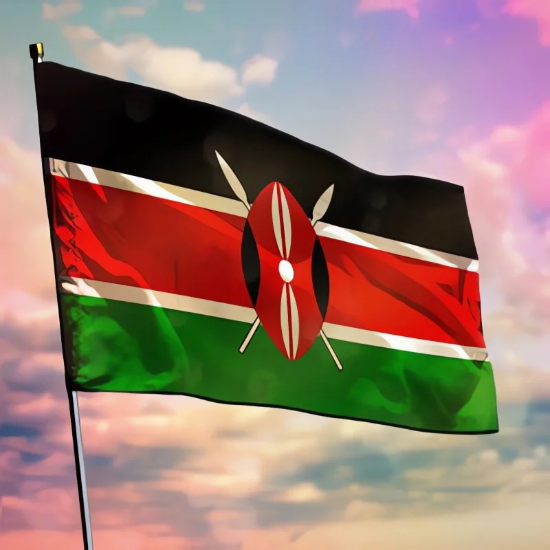 Bandera nacional de Kenia ripstop 90x150 cm para exterior - imagen 3