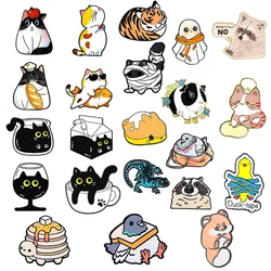 Broches Esmaltados Kawaii Gatos - Insignias para Solapa y Ropa