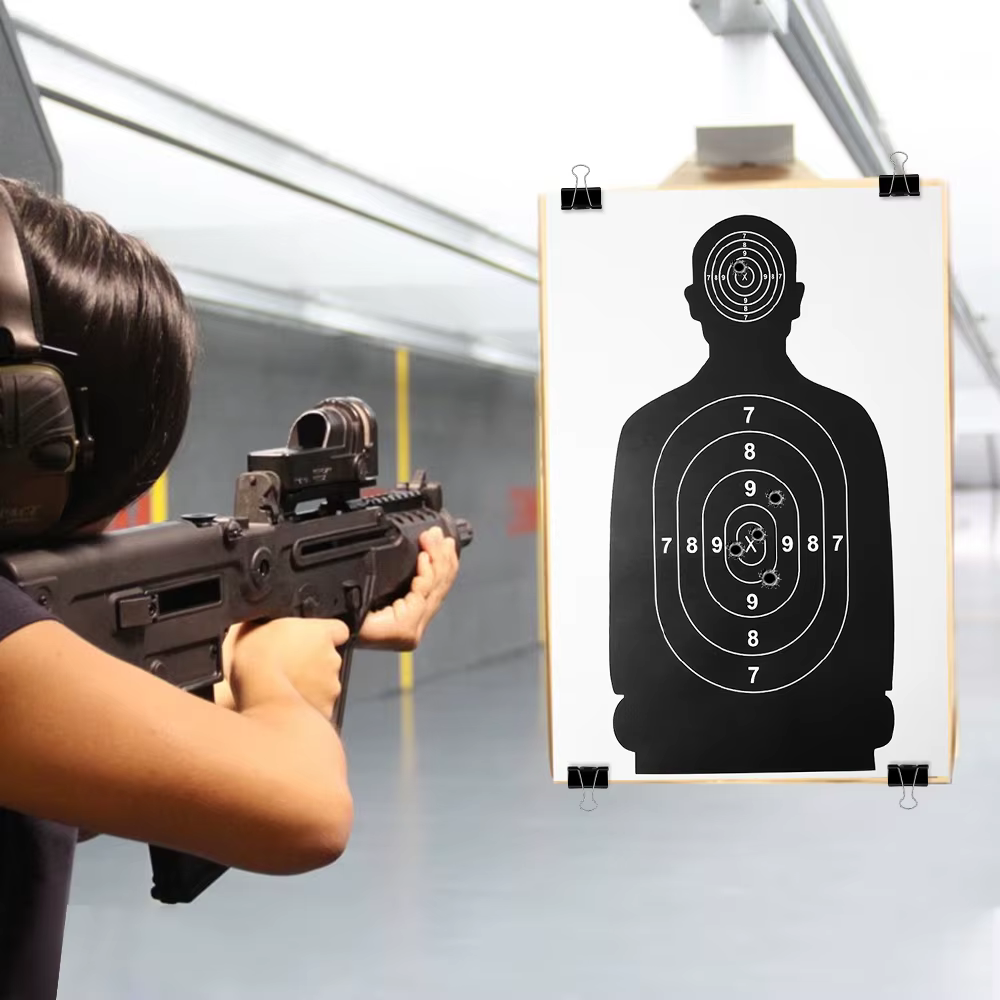 Papel de tiro cuerpo humano 64x43cm para arco, pistola y airsoft - imagen 4