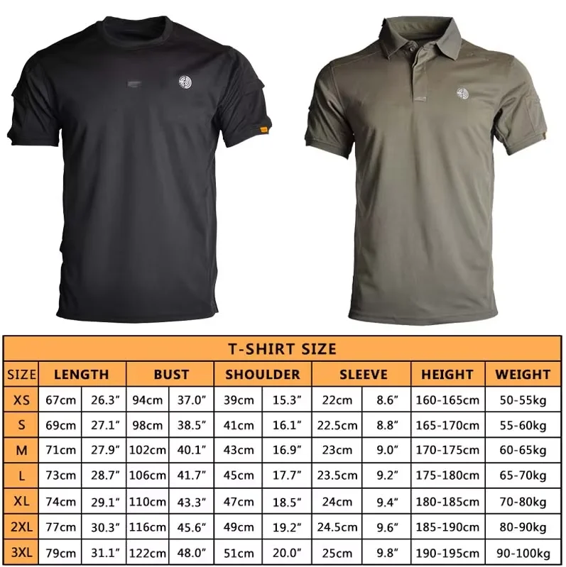 Polo táctico de manga corta con cuello para senderismo - imagen 5