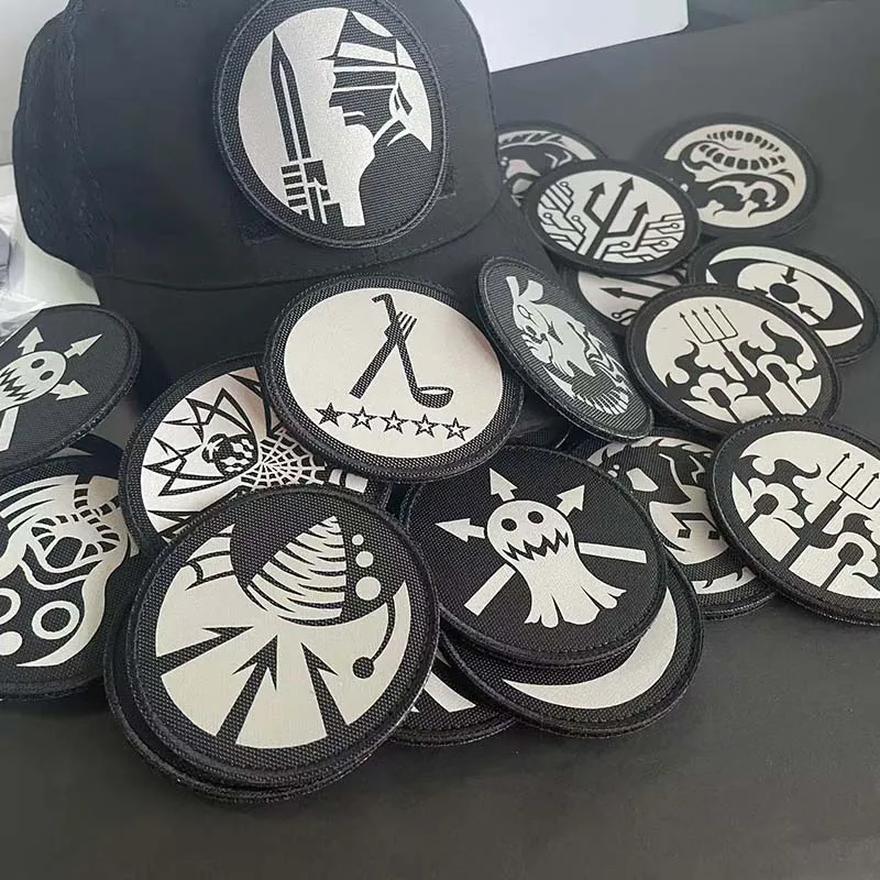 Parche táctico reflectante IR SCP con velcro gancho y bucle brazalete - imagen 4