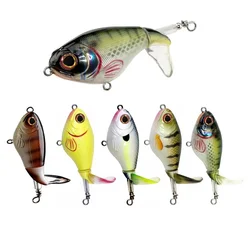 Whopper Popper – Señuelo topwater artificial para pesca suave cola giratoria 75mm
