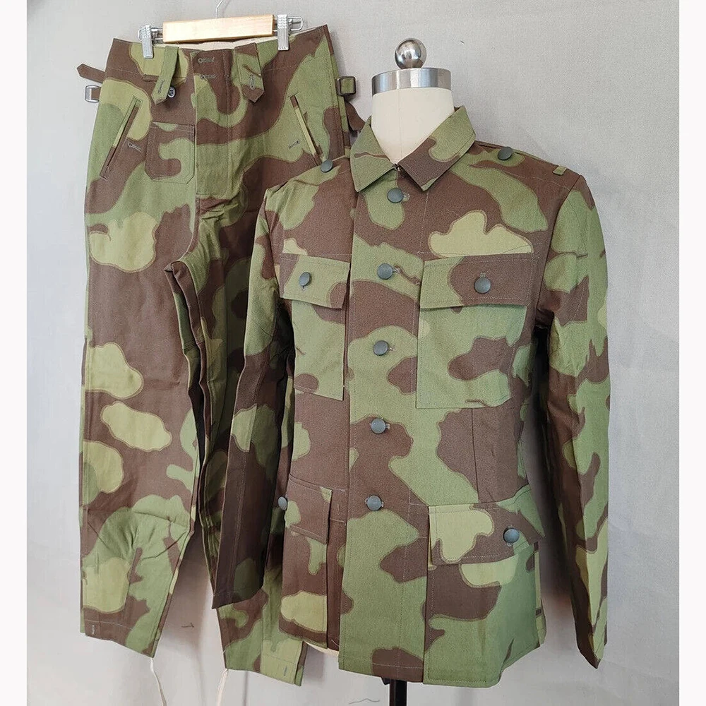 Detalle del camuflaje italiano del uniforme M43
