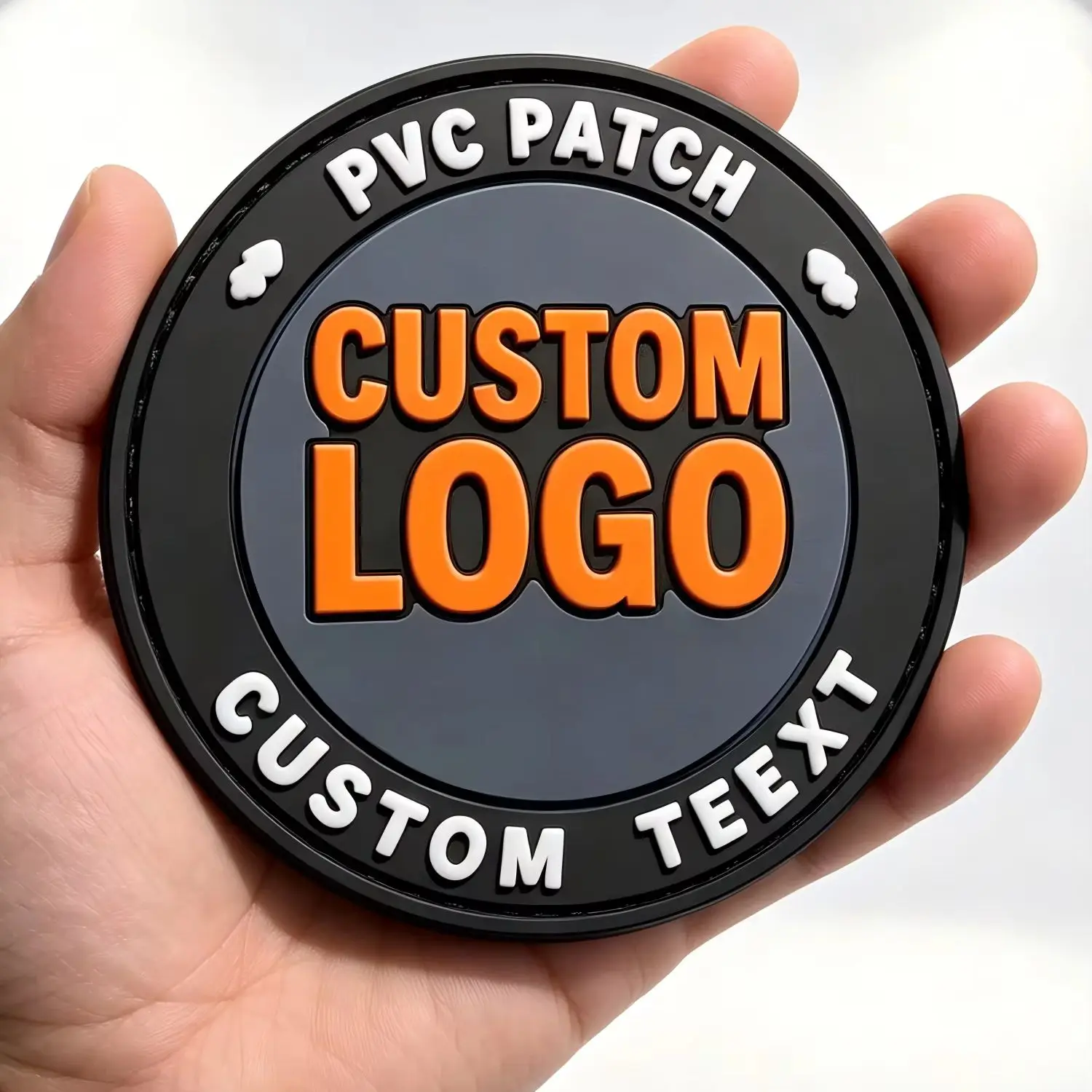 Parche táctico termoadhesivo PVC logotipo 3D goma con velcro - imagen 5