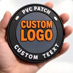 Parche de seguridad táctico PVC y silicona 3D con logotipo para gorra
