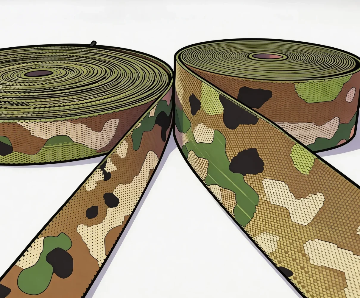 Cinta jacquard camuflaje táctica personalizada para correas exteriores - imagen 4