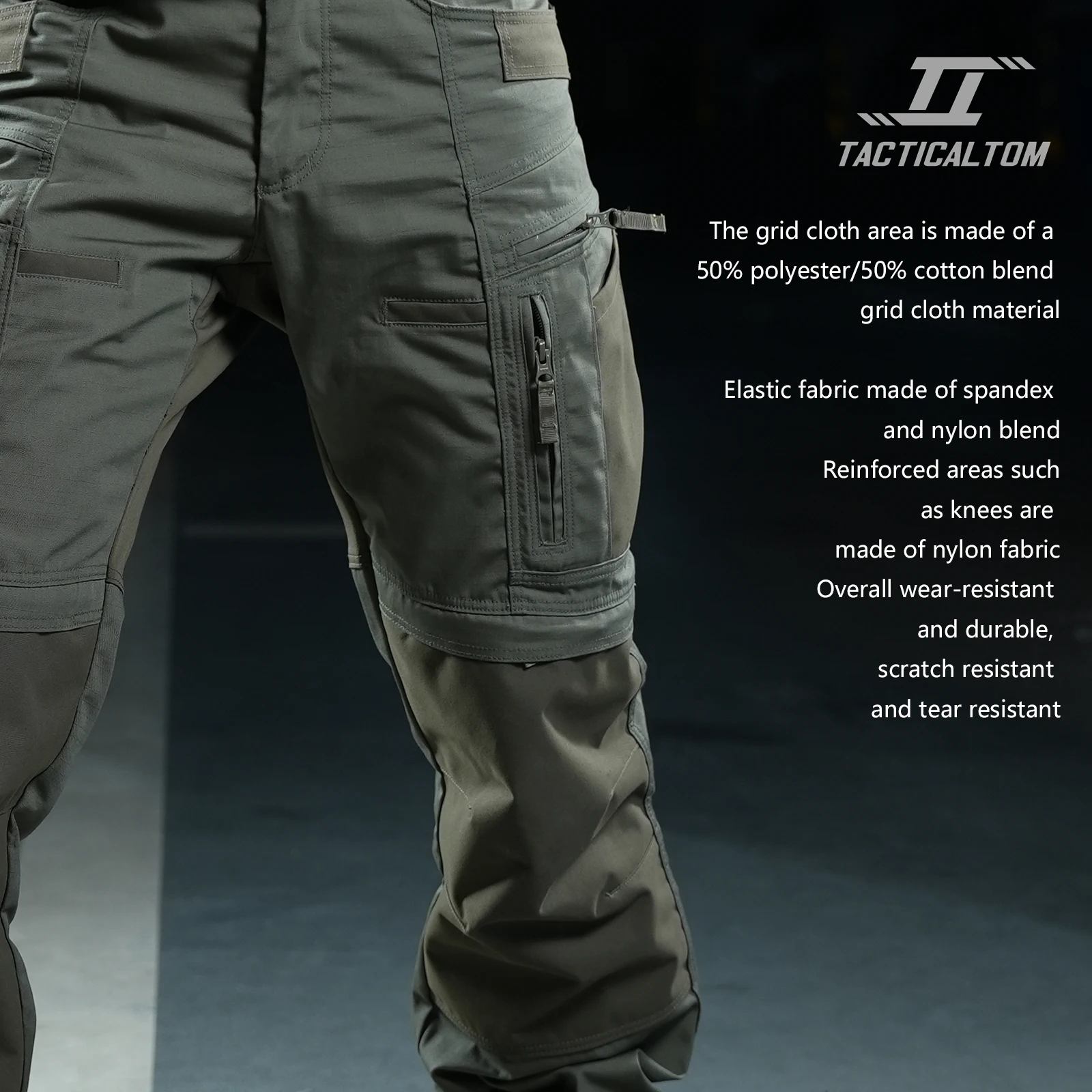 Tactical Tom P40 – Pantalones tácticos verdes multibolsillos - imagen 2