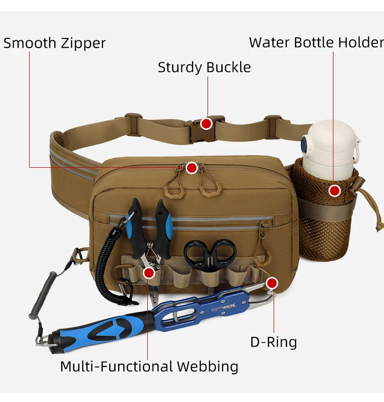 Bolsa táctica cruzada para outdoor