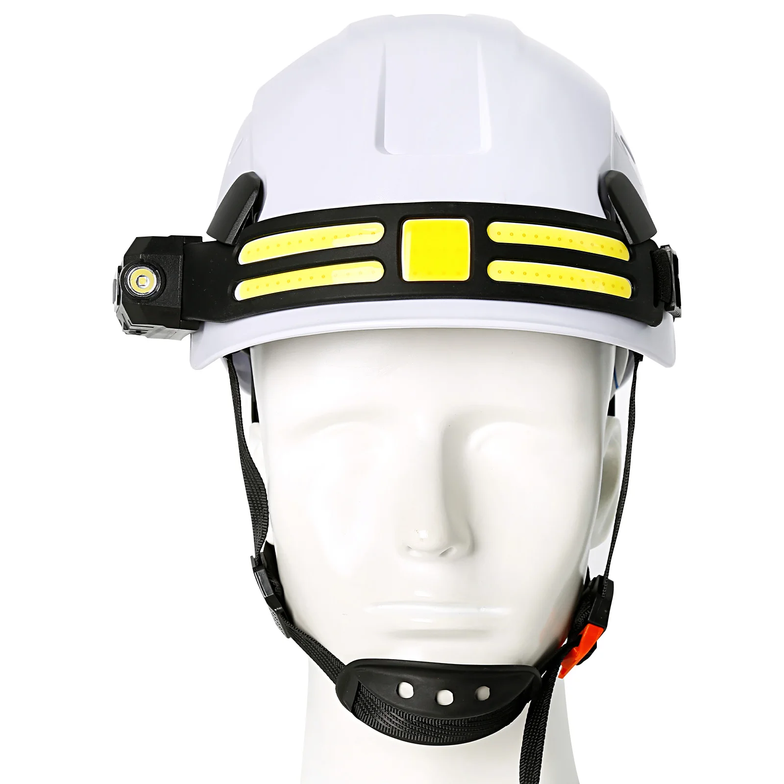 Casco de seguridad CE ABS ligero con tira LED tres en uno para obra - imagen 3