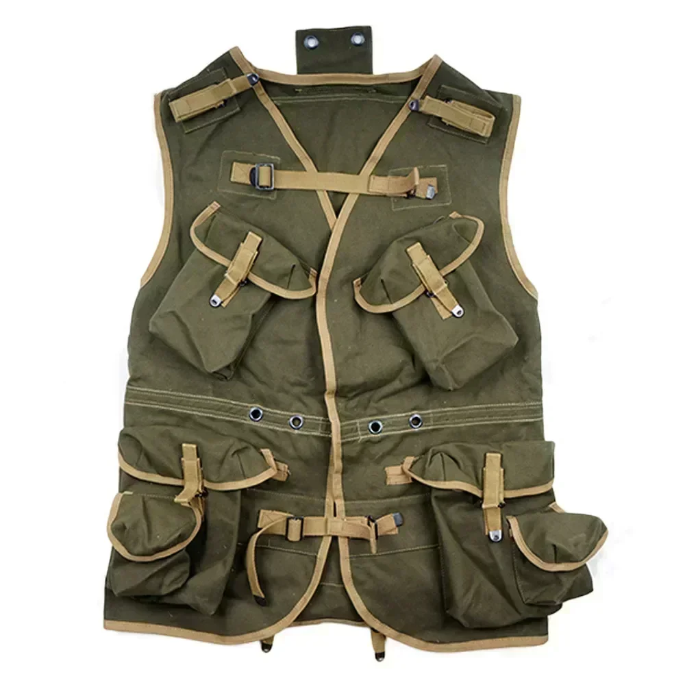 Chaleco D-Day WW2 réplica algodón puro uniforme soldado estadounidense