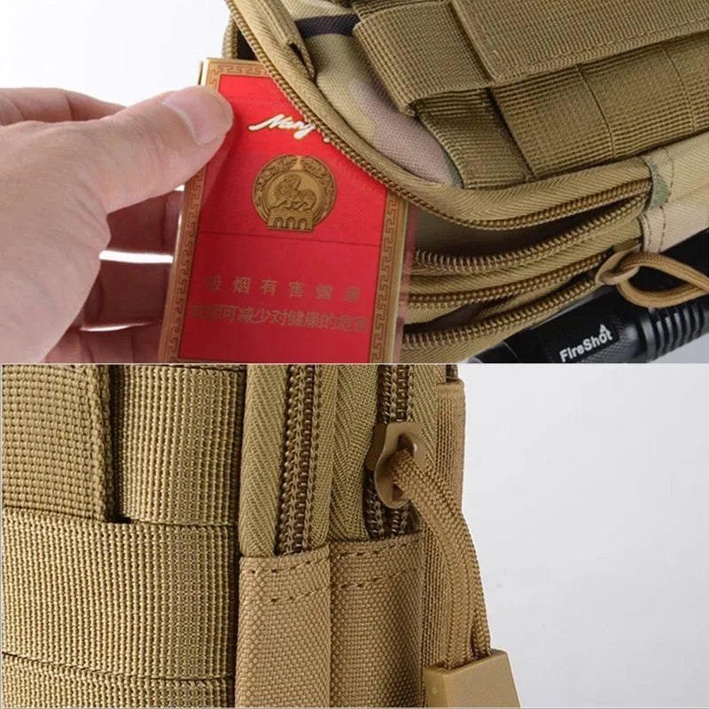 Riñonera táctica MOLLE – Bolsa cintura multiusos portaobjetos - imagen 4