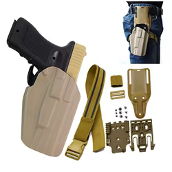 Funda táctica pistola CZ75/GL17 de cinturón con fijación MOLLE