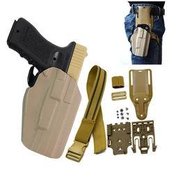 Funda táctica pistola CZ75/GL17 de cinturón con fijación MOLLE
