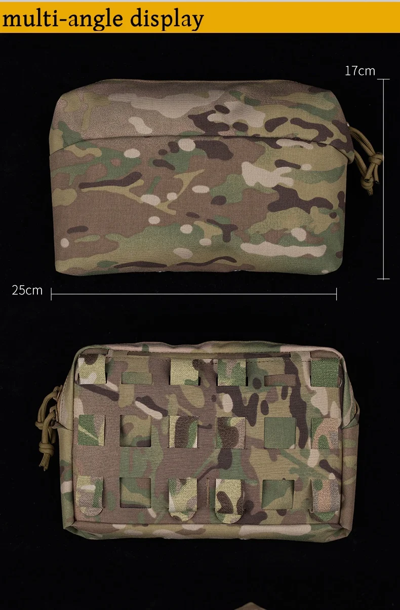 Detalle de sujeción MOLLE y distribución del equipo