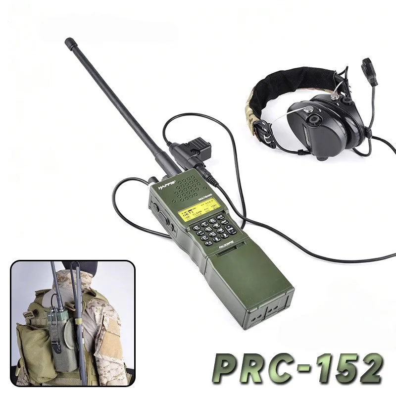 Radio táctica PRC 152/148 Airsoft con funda y kit antena interfono - imagen 3