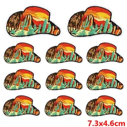 Parche vaquero bordado termoadhesivo estilo western para ropa
