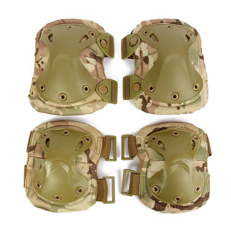 JSJM Rodilleras y coderas tácticas Airsoft – Protección militar - imagen 2