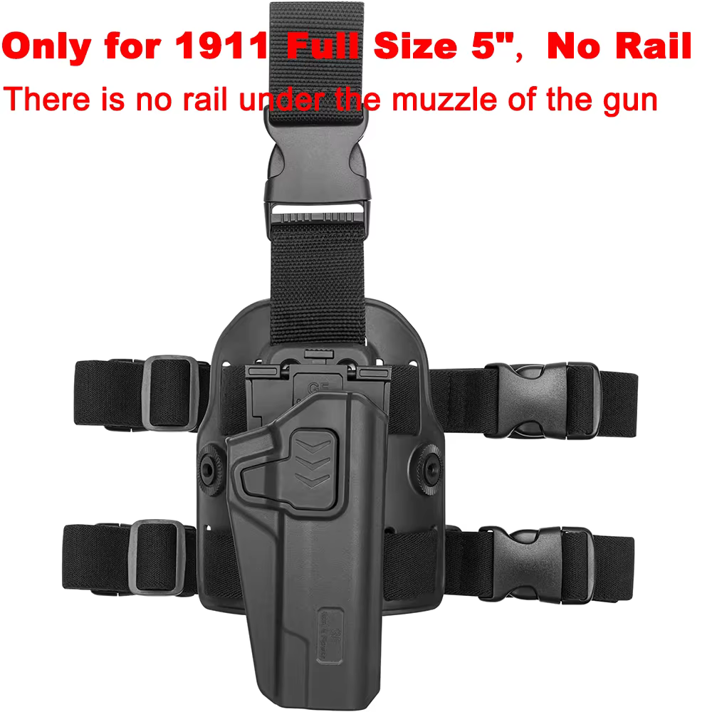 Funda de pierna Drop Leg para pistola 1911 Full Size 5'' sin riel