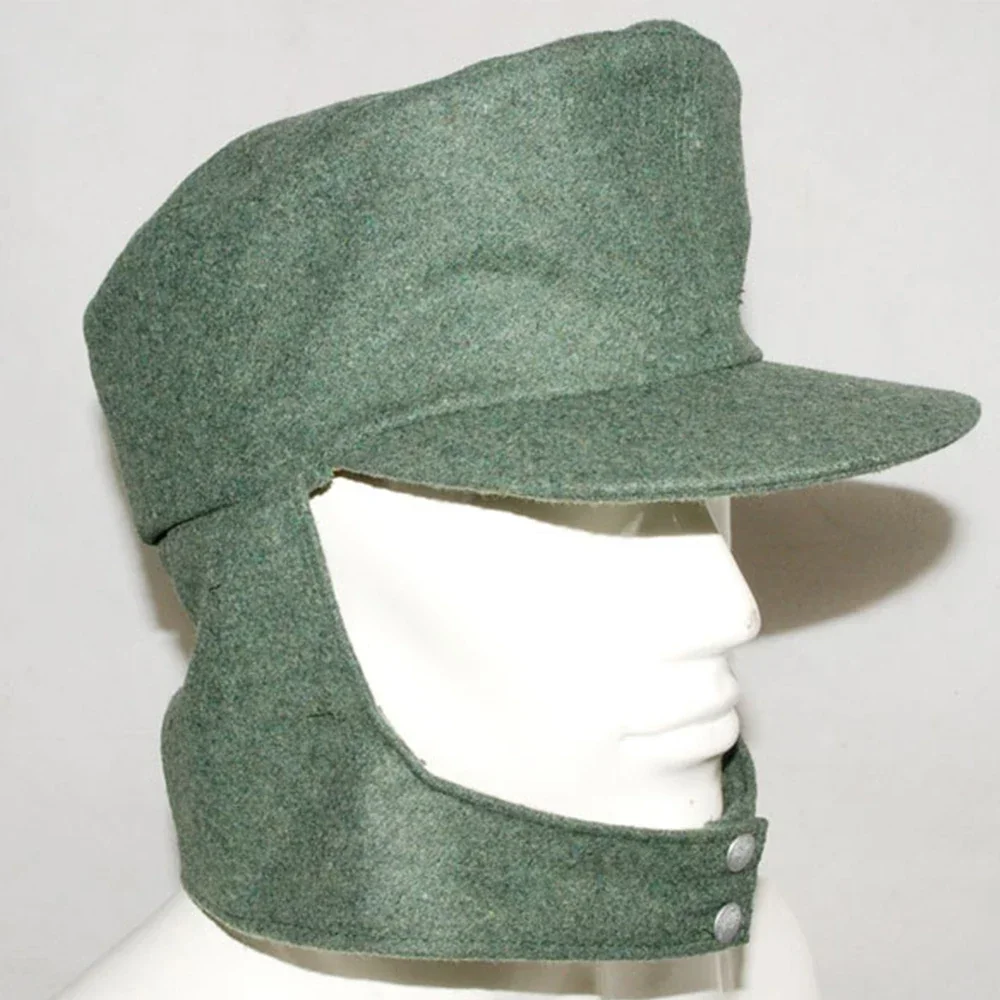 Vista de la gorra M43 Panzer para recreación