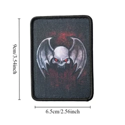 Parche táctico Night Lord 40k – Brazalete militar con gancho y bucle