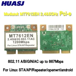 Módulo PCIe WiFi MT7612EN Dual Band 2.4/5GHz Linux Android