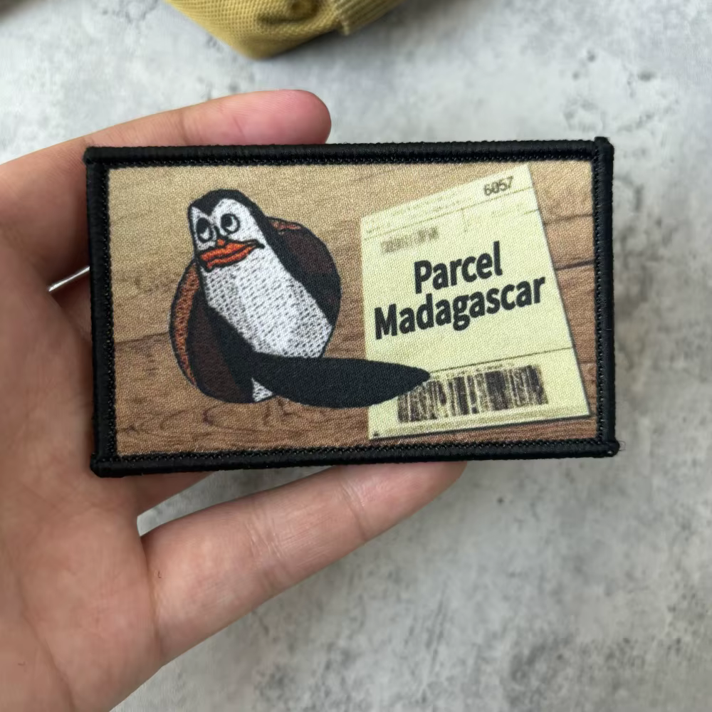Parche táctico Madagascar con velcro – Insignia militar para mochila