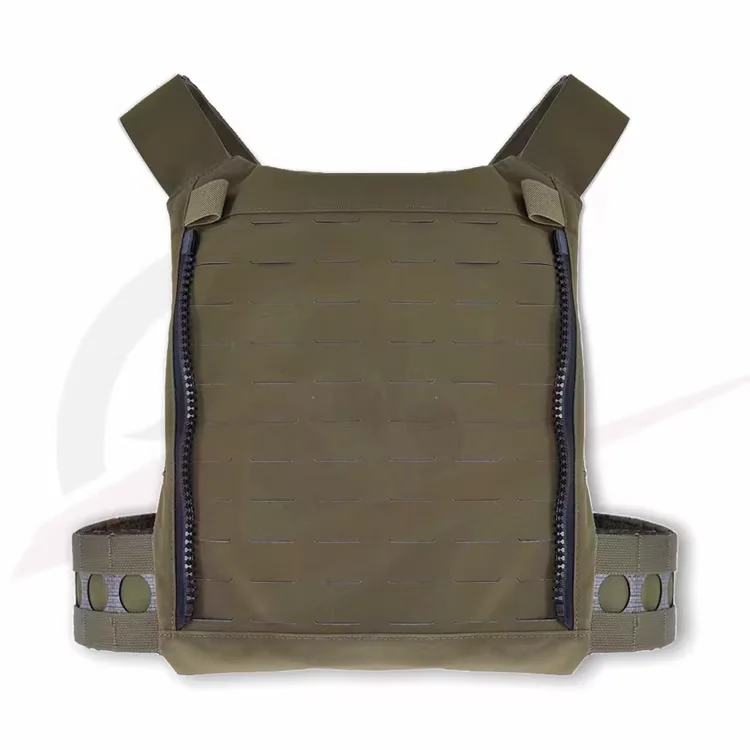 Chaleco táctico ligero ranger green con hebilla metálica y cremallera - imagen 3