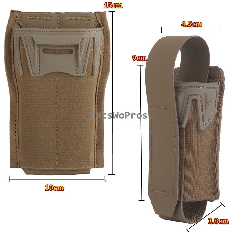 Bolsa táctica MOLLE individual para cargador de rifle y pistola - imagen 2