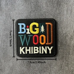 Parche táctico bordado BigWood con velcro, moral para ropa y mochila
