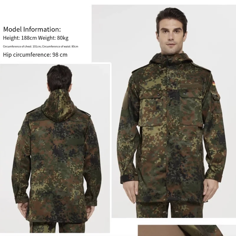 KSK Parka chaqueta táctica cortavientos montaña longitud media a larga - imagen 4