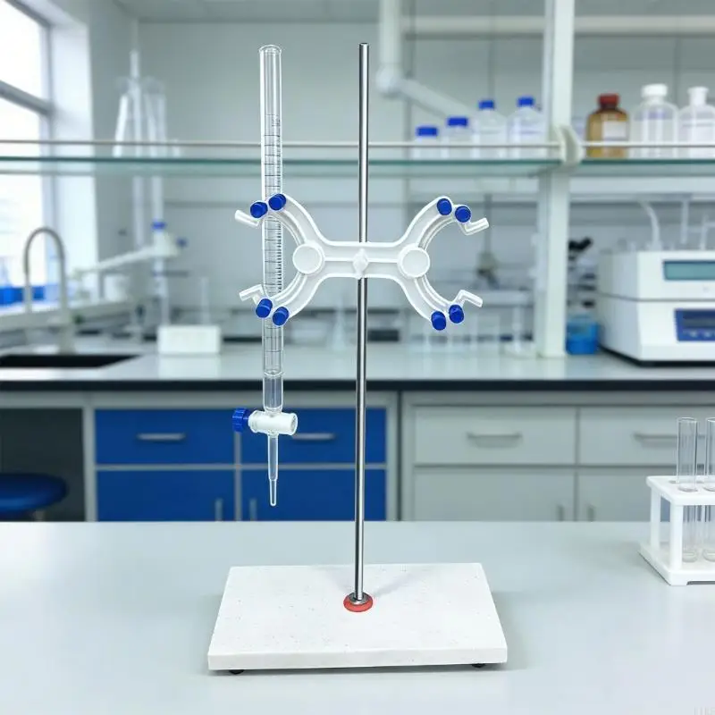 Soporte para bureta de laboratorio base mármol con abrazadera - imagen 3