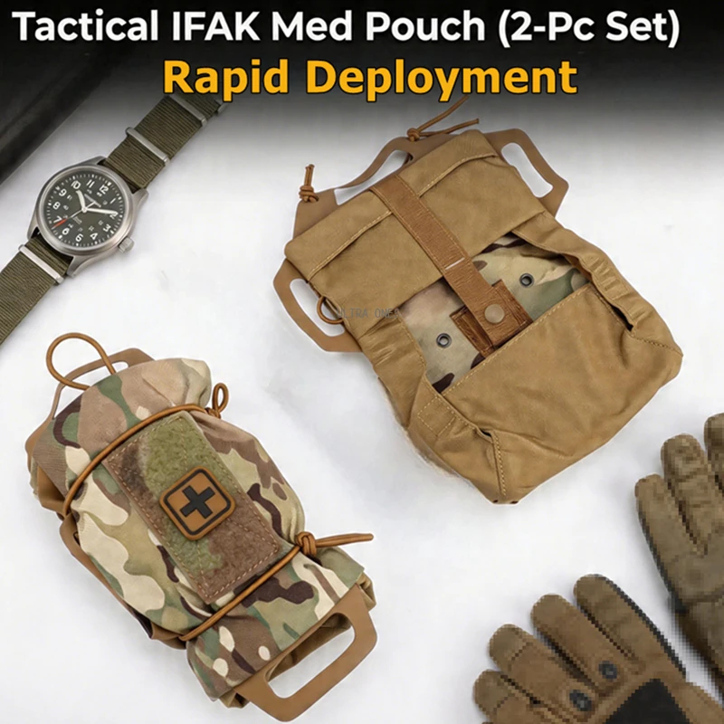 IFAK táctico MOLLE despliegue rápido, bolsa médica emergencia