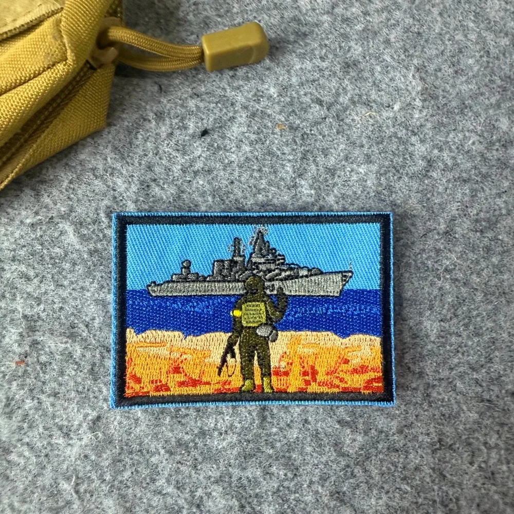 Parche táctico bordado de moral militar con velcro