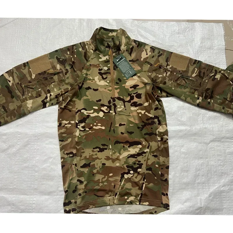 Camisa táctica de combate manga larga airsoft para caza desgaste