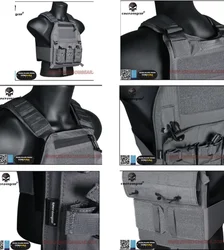 Chaleco táctico Emersongear Plate Carrier MOLLE para placa balística