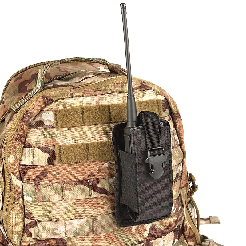 Funda MOLLE para walkie talkie – Soporte cinturón riñonera táctica - imagen 3