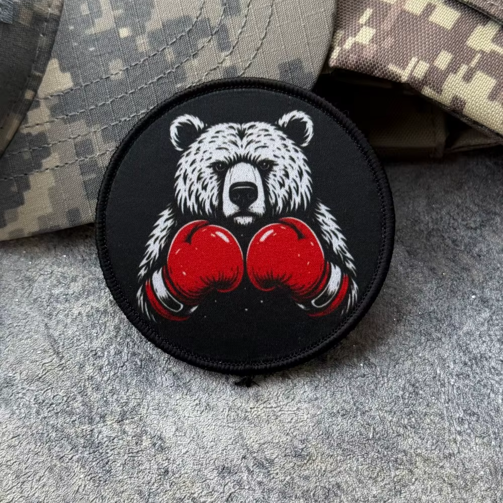 The Boxing Bear parche táctico de morale con velcro para mochila - imagen 5