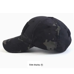 Gorra táctica camuflaje ajustable con visera plana para airsoft