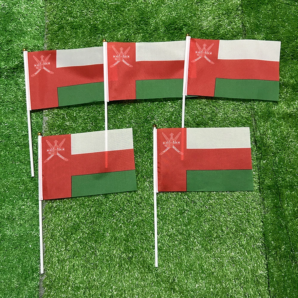 Bandera nacional de Omán de poliéster para mano y decoración - imagen 3