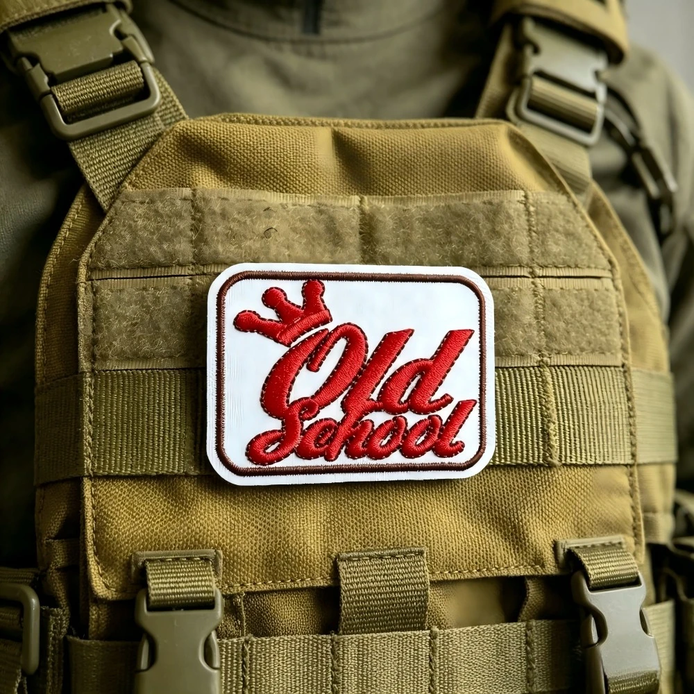 Parche Táctico Bordado Vintage con Velcro – Insignia Militar - imagen 2