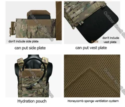 Chaleco táctico YAKEDA liberación rápida camuflaje secado rápido
