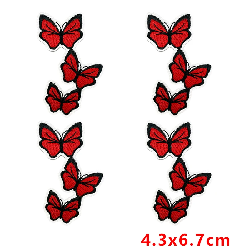 Parches termoadhesivos góticos rojo y negro para ropa y chaquetas - imagen 5