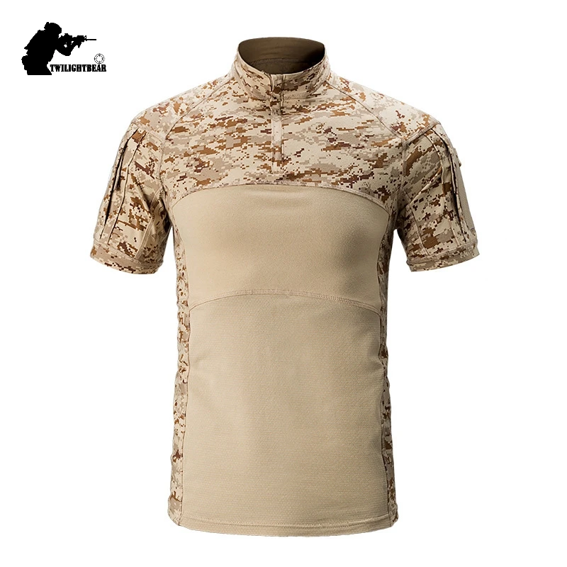 Camisa táctica manga corta camuflaje transpirable verano - imagen 4