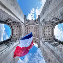 Parche táctico bordado bandera francesa tricolor azul blanco rojo