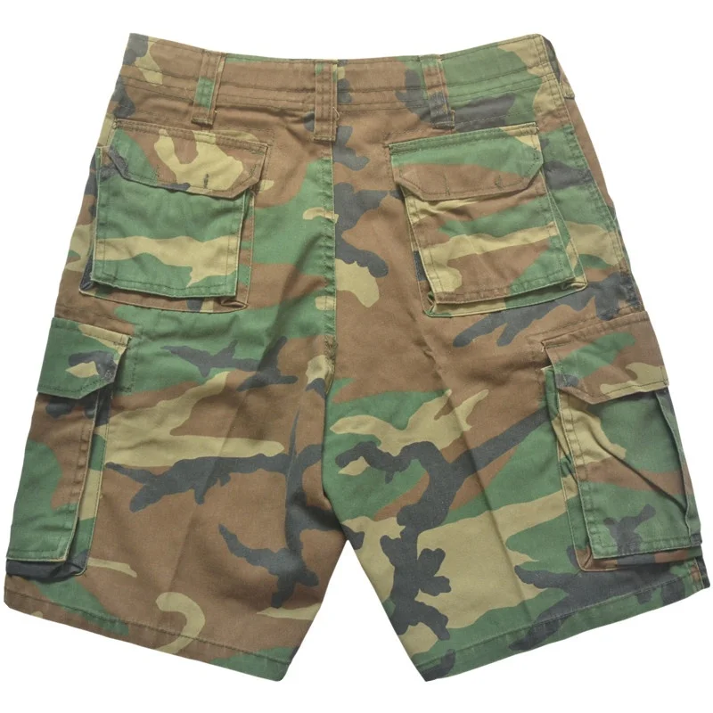 Pantalón corto militar de sarga tratada con cremallera de cobre - imagen 4