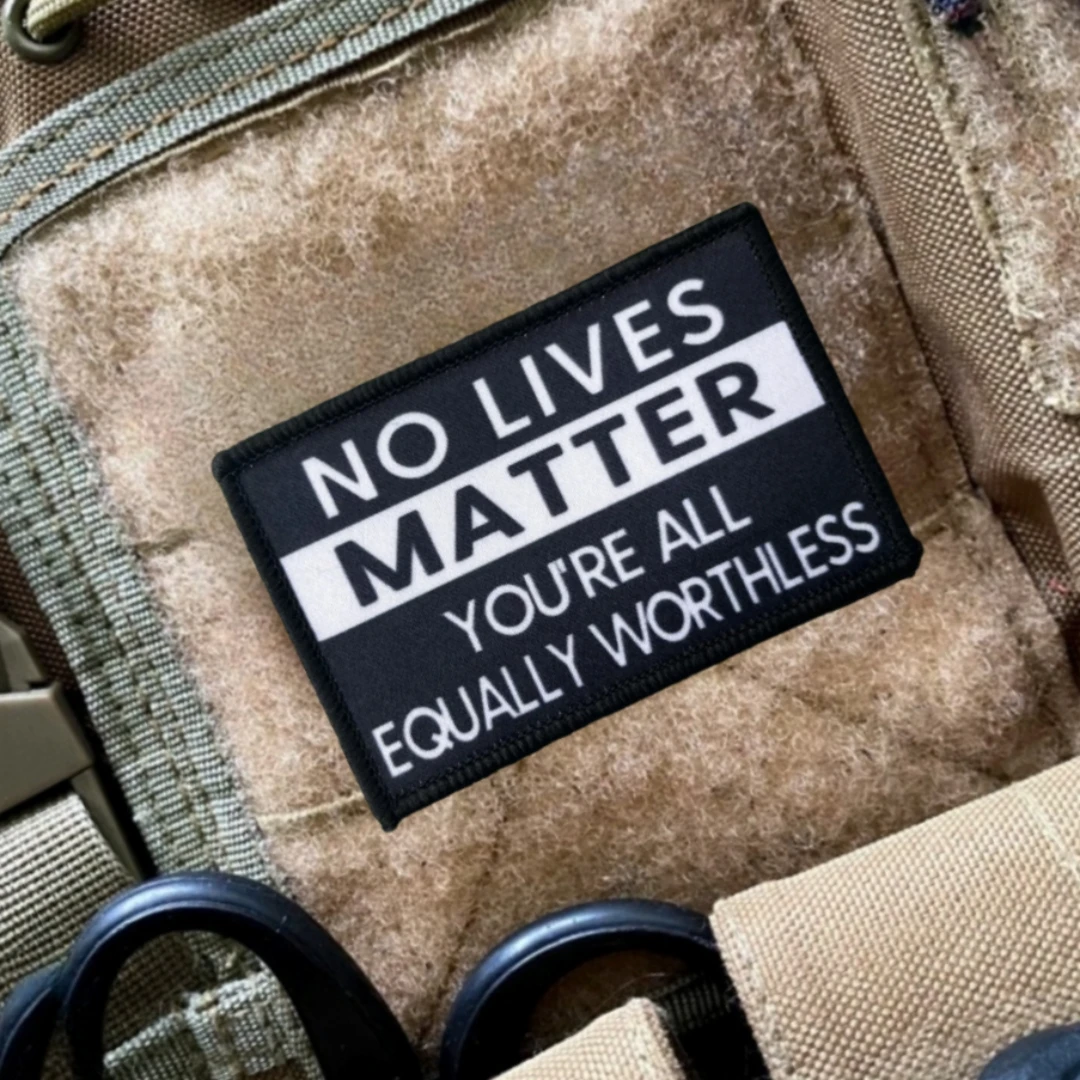 Parche táctico moral No Lives Matter con velcro - imagen 3