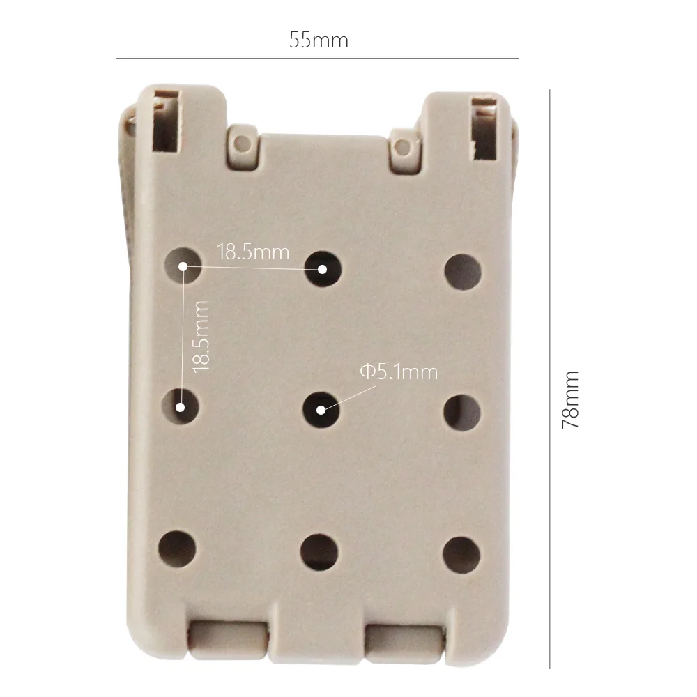 Detalle de los espaciadores ajustables del sistema Tek Lok