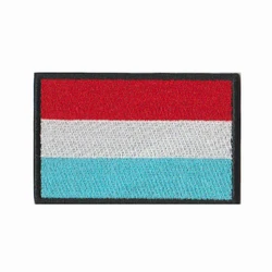Parche bordado bandera Luxemburgo con velcro – Insignia moral militar