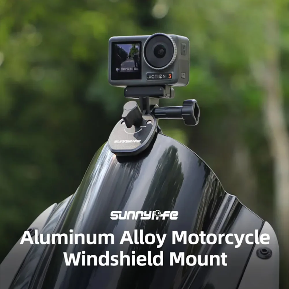 Clip soporte de parabrisas moto para cámaras DJI Action y GoPro - imagen 3